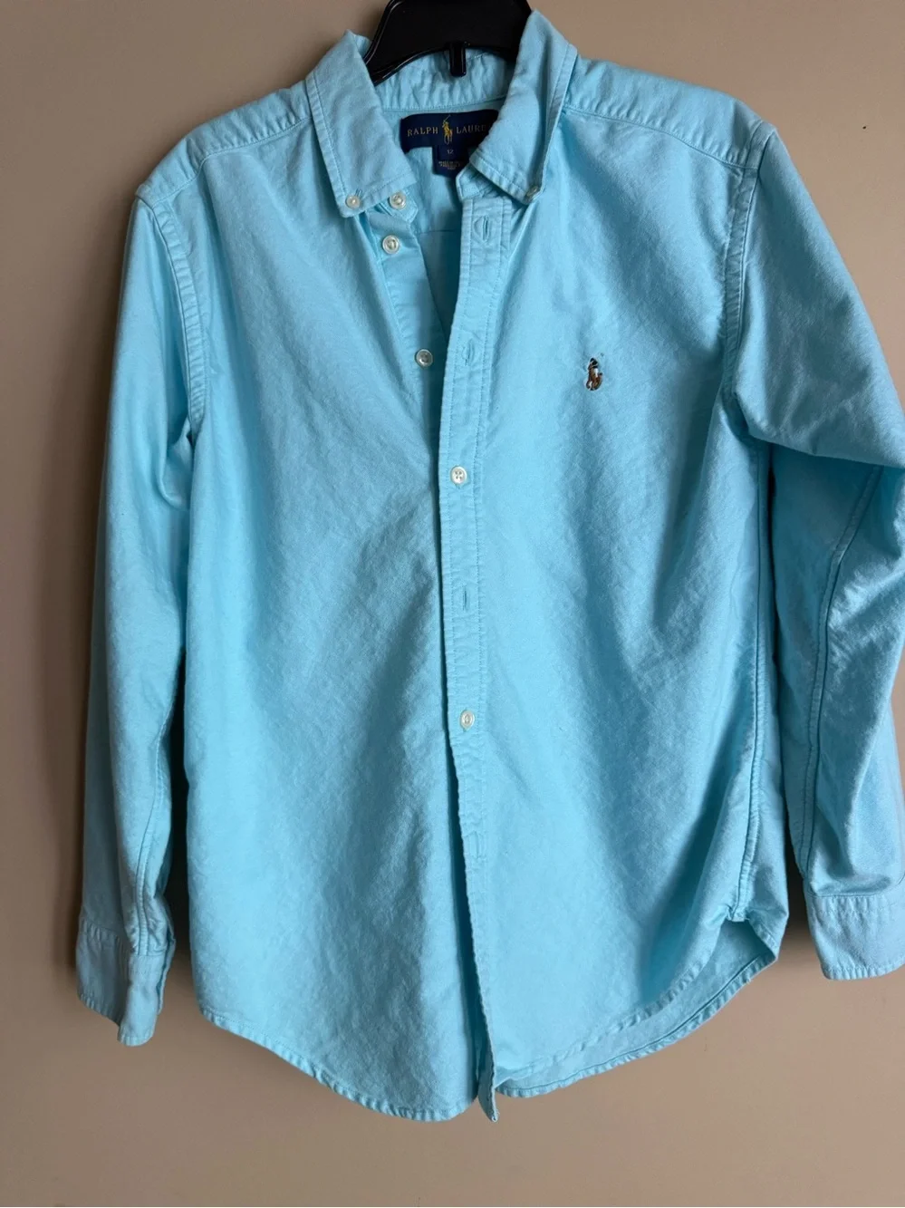Ralph Lauren Aqua Button-Up Shirt